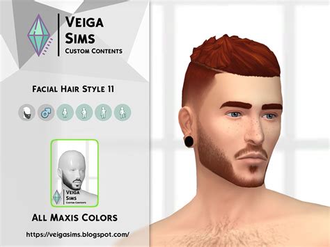 The Sims Resource Facial Hair Style 11