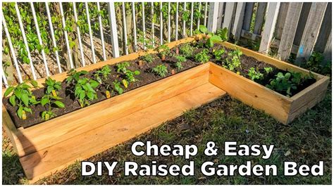 Super Easy And Cheap Diy Raised Garden Bed Youtube