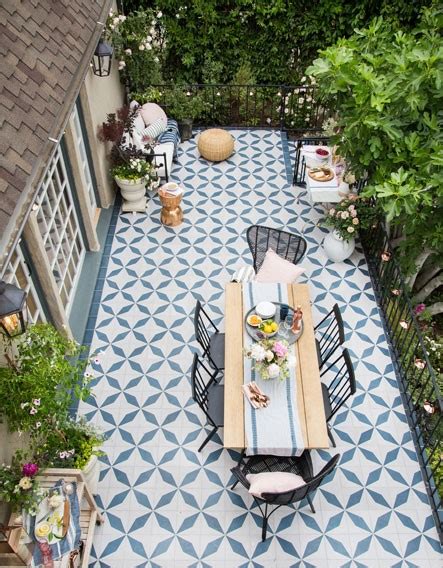 How To Add A Pop Of Color To Your Outdoor Space With Cement Tiles