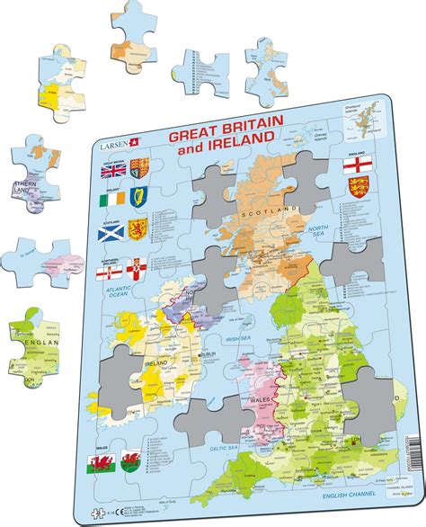 K18 Great Britain And Ireland Political Map Maps Of Countries