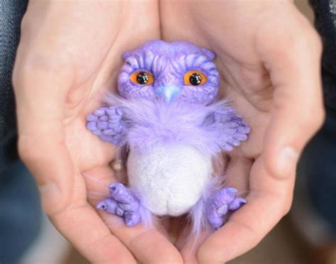 Lavender Owl Violet By Olga Pervuninskaya Tedsby