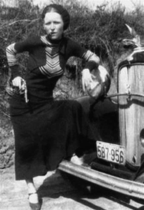 Bonnie Of Bonnie And Clyde In Their Hide Out In Joplin Missouri Bonnie