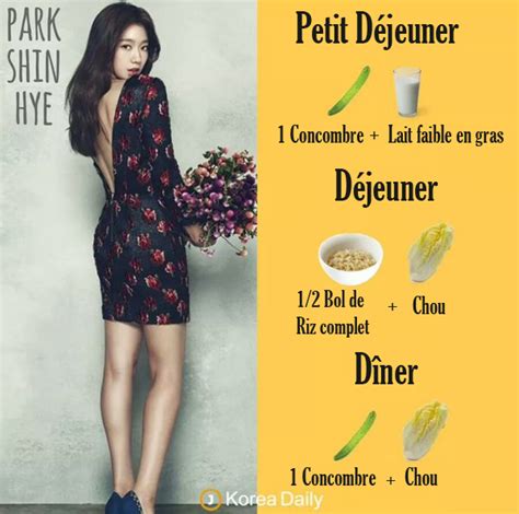 The diet details are as follows: Que mangent les stars coréennes quand elles sont au régime ...