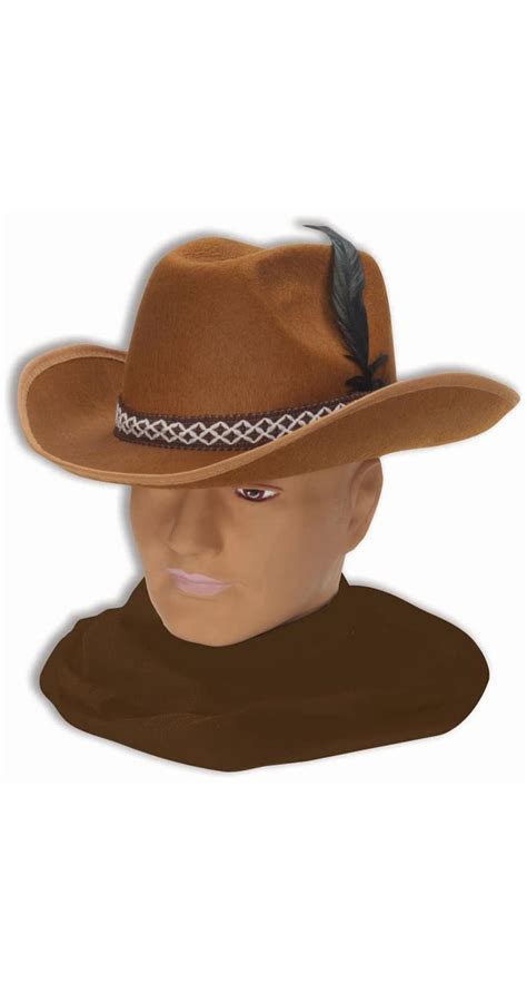 Felt Cowboy Hat Brown