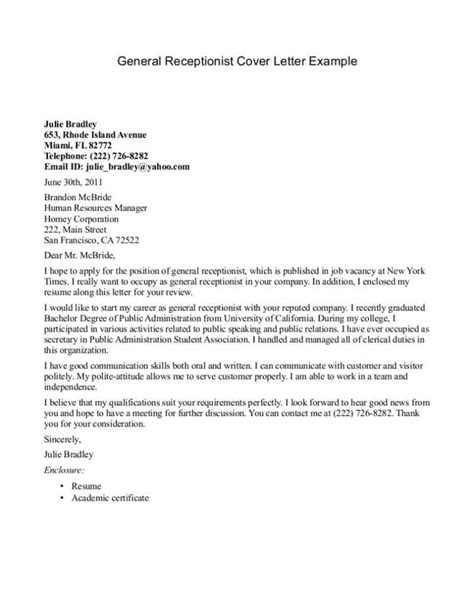 Create cover letter create cover letter. 26+ Medical Receptionist Cover Letter (With images ...