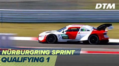 Re Live Qualifying 1 Dtm Nürburgring Sprint 2020 Youtube