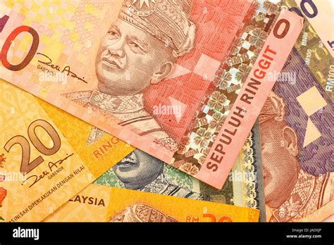 Close Up Malaysia Ringgit Currency Note Malaysian Ringgit Ringgit