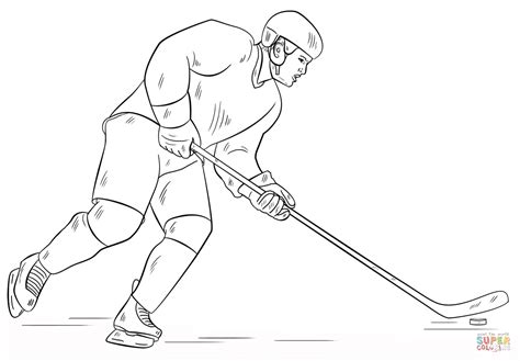 Coloriage Joueur De Hockey Coloriages à Imprimer Gratuits