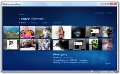 Play Youtube Videos In Windows 7 Media Center Redmond Pie