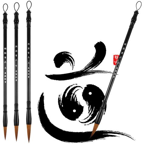 Buy 3 Pieces Chinese Calligraphy Brush Chinese Brush Pens Japanese