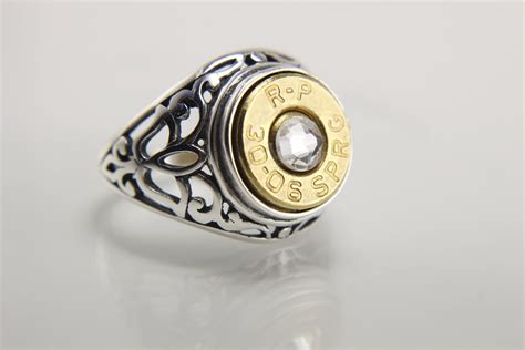 Sterling Silver Bullet Ring Bullet Jewelry For Men