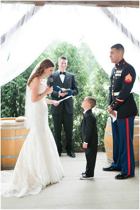 Marines Son Receives Wedding Vow From Step Mum Bursts Into Tears