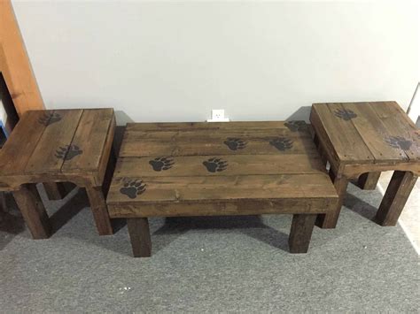 Zeckos walking woodland bear hand crafted rustic solid wood end table. Bear Claw Coffee Table & End Tables • 1001 Pallets