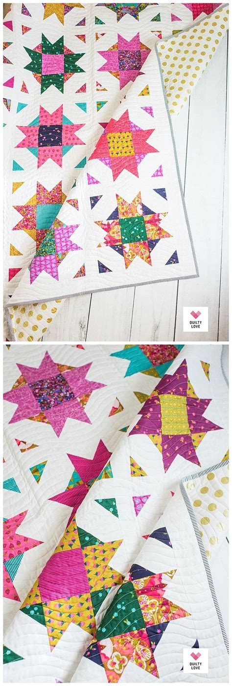 Compass Star Quilt Pattern The Alison Glass One Quilty Love Star