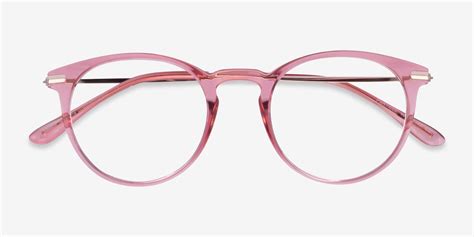 Particle Round Clear Pink And Rose Gold Frame Glasses For Women Eyebuydirect