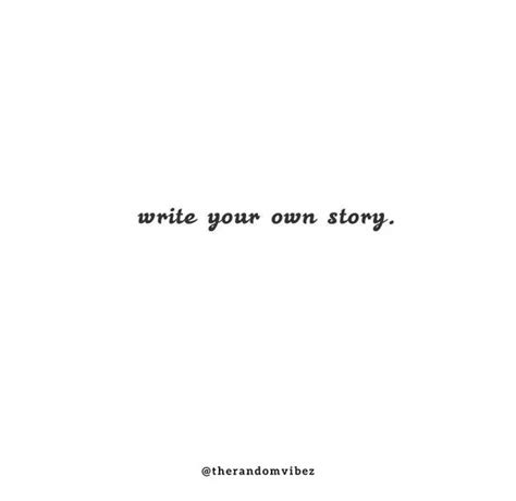 The Words Write Your Own Story Written In Black Ink On A White