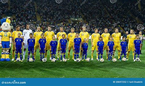 Ukraine Sweden Teams Football Match Editorial Photography Image Of Score Kharkov 20697252
