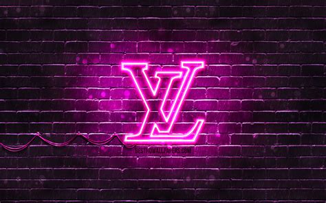 Descargar Fondos De Pantalla Louis Vuitton Púrpura Logo 4k Púrpura