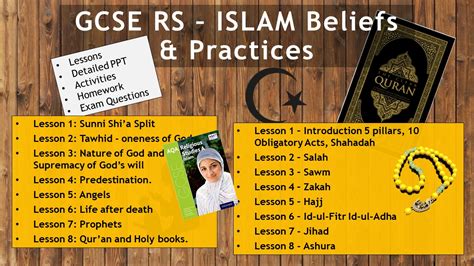 Gcse Islam Practices Whole Unit Of Lessons Teaching Resources Gambaran