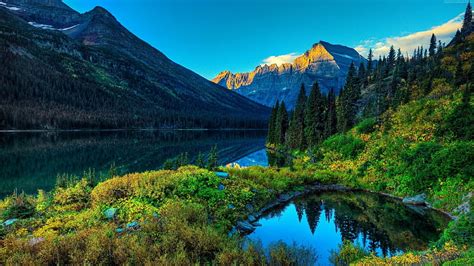 Hd Wallpaper River Forest 4k Mountains Wallpaper Flare