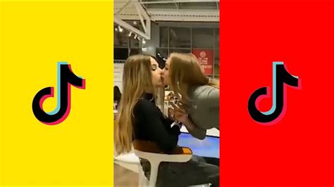 Tiktok Lesbian Couple Hot Kiss Tiktok Lesbian Kiss Youtube