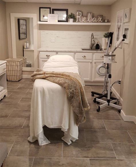 Pin By Kris S Mcnair On Living Room Spa Room Decor Esthetician Room Decor Spa Treatment Room