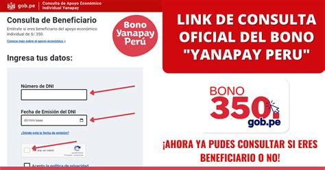 Link Oficial De Consulta Del Bono Yanapay Peru Archivos Convocatorias