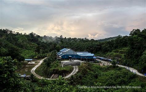 Pemandangan Rumah Panjang Danau Kehidupan Di Rumah Panjang Di