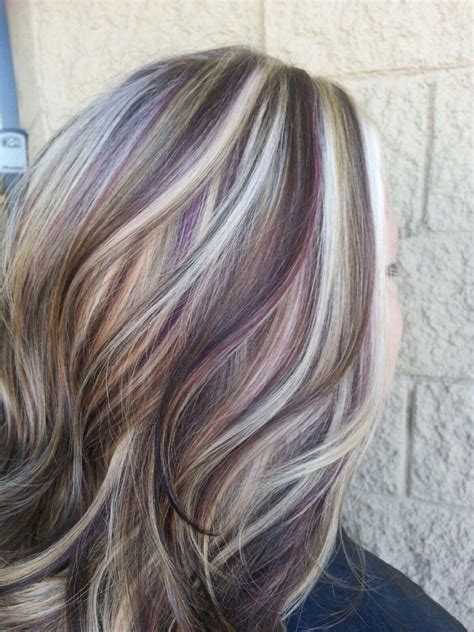 Use quality conditioner and a purple shampoo when taking a shower so that you do not allow with a platinum blonde hairstyle you can stamp a sign of authority that could make others turn around their heads. Blonde highlights with purple lowlights! | Lilac hair ...