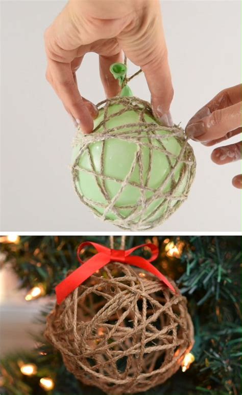 Diy Twine Ball Ornaments Using Balloons Twine And Glue Video Video