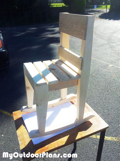 Strong wood frame covered with flame retardant free high density foam. DIY Kids Rocking Chair Plans | MyOutdoorPlans | Free ...