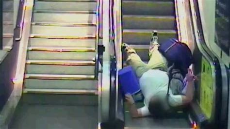 Video Released Of Escalator Falls By Network Rail BBC News