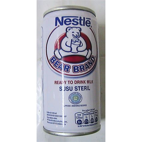 Susu nestle bear brand 189ml box. Nestle Susu Steril Bear Brand/Susu Beruang 189ml | Shopee ...