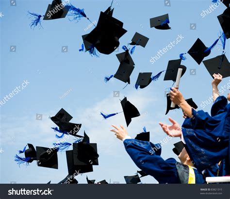 High School Graduation Hats High Stock Photo 83821315 Shutterstock