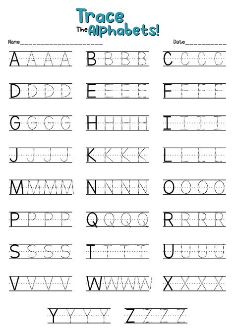 Practice Writing Alphabet Worksheet