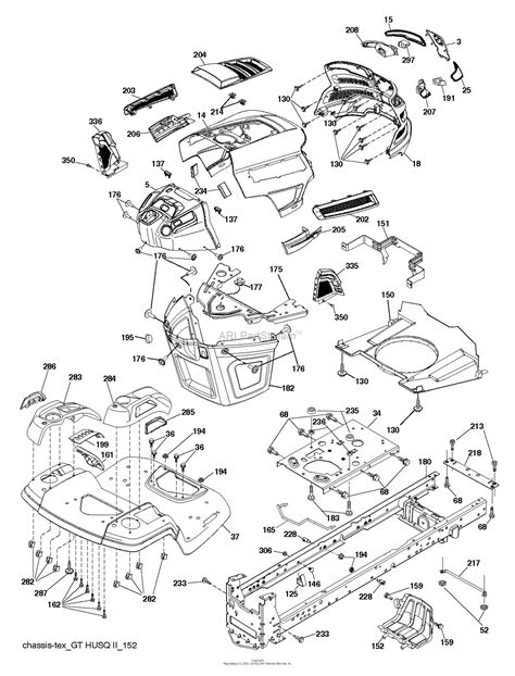 Husqvarna Yth24v48 96043018200 2013 10 Parts Diagram For Chassis