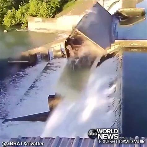 World News Tonight On Twitter Dam Failure Newly Released Video Shows