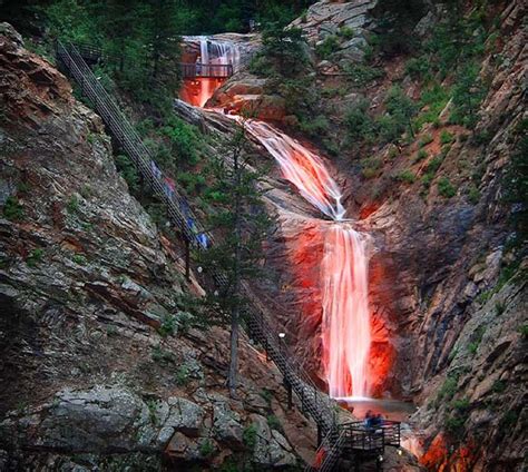 Seven Falls Colorado Vacation Waterfall Seven Falls