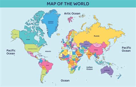 Download Colorful World Map With Country Names For Free World Map