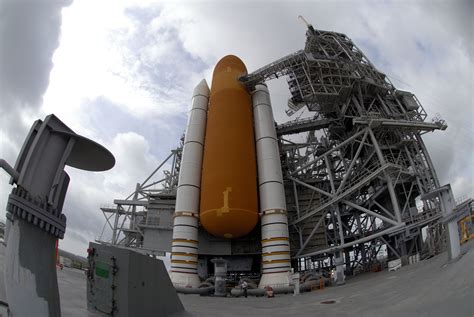 Esa Space Shuttle Discovery Stands Ready On Launch Pad 39b At Nasas