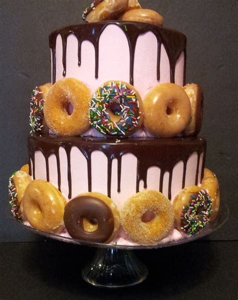 Mini Donut Cake — Birthday Cakes Cake Donuts Crazy Cakes Donut