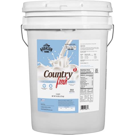 Augason Farms Country Fresh 100 Real Instant Nonfat Dry Milk 14 Lbs