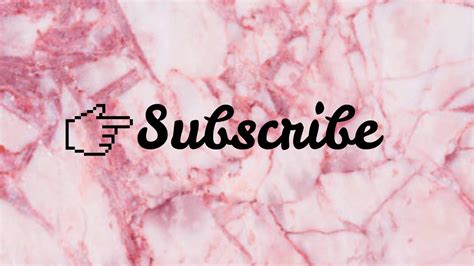 Girly Subscribe Intro 💓 Youtube