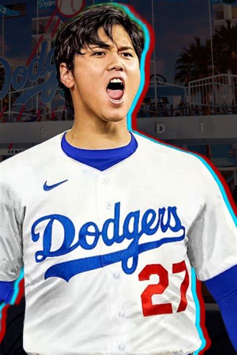 Photo Shohei Ohtani In A 27 Dodgers Uniform