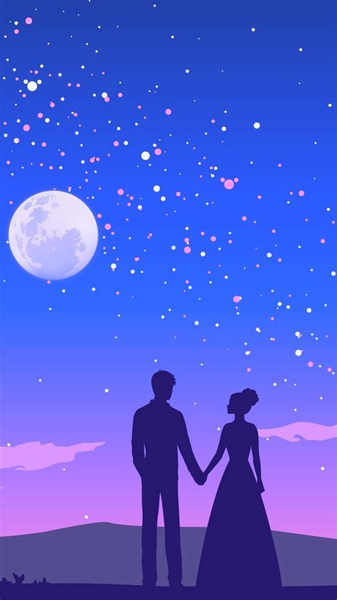 🔥 Free Download Couples Holding Hand In Moon Light Romantic Hd Wallpapers Traxzee 768x1365 For