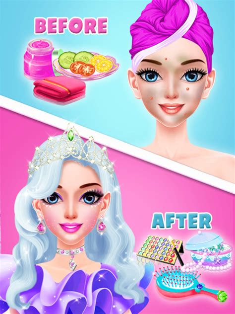Pink Princess Makeover And Dress Up Makeup Salon Apk สำหรับ Android