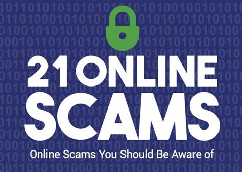 Online Scams You Should Be Aware Of Infographic