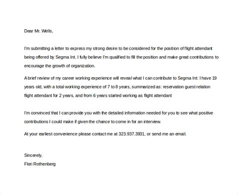 Check spelling or type a new query. 7+ Flight Attendant Cover Letters | Sample Templates