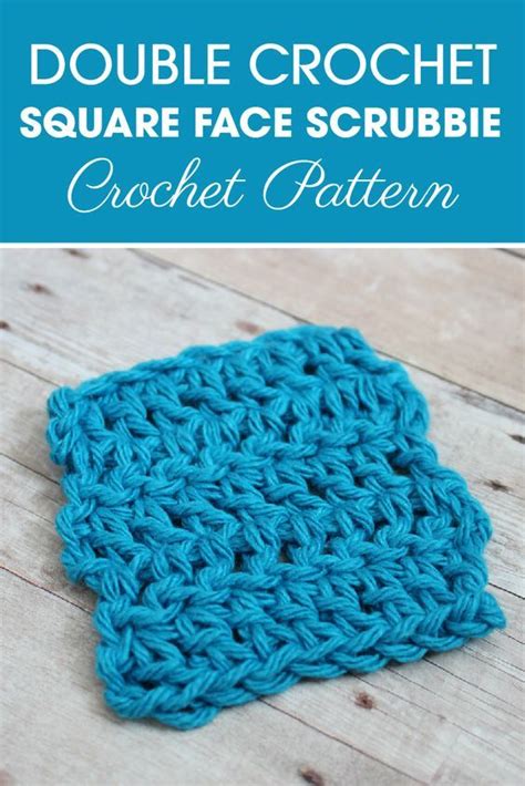 Single Crochet Square Face Scrubbie Crochet Pattern Cream Of The Crop Crochet Crochet