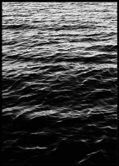 Ocean Surface Bandw Poster In The Group Prints Sizes 70x100cm 28x39